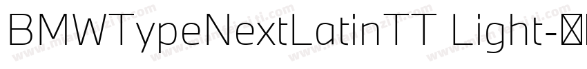BMWTypeNextLatinTT Light字体转换